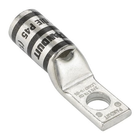 Panduit One-Hole Compression Lug, Standard Barrel, Copper, Green LCAN600-38-6